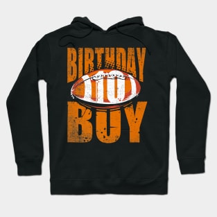 10th Birthday Boy 10 Years Old Football Lover Theme Party Hoodie